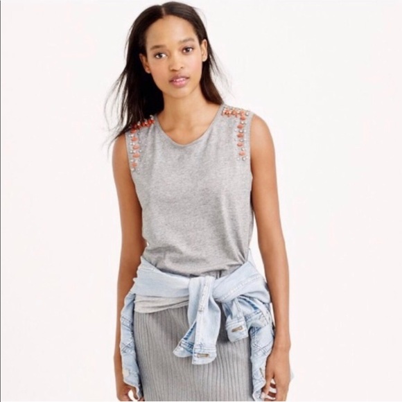 JCREW | JEWELED TANK - Picture 3 of 4
